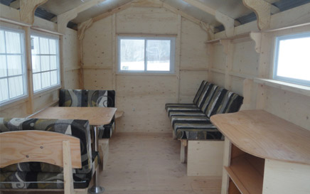 The Deluxe Ice Hut Inside 1