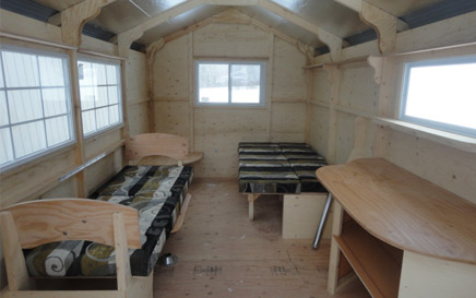 The Deluxe Ice Hut Inside 2
